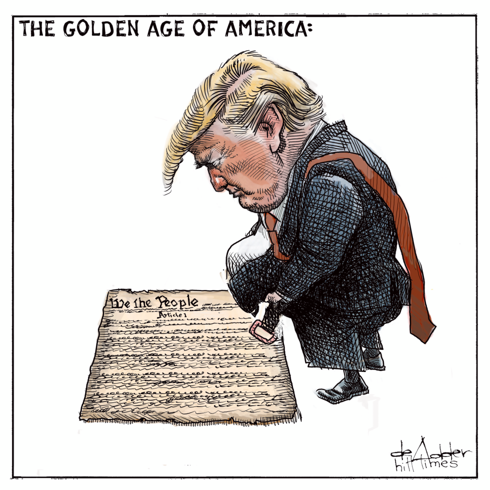 Trump's pees Golden Age on the Constitution