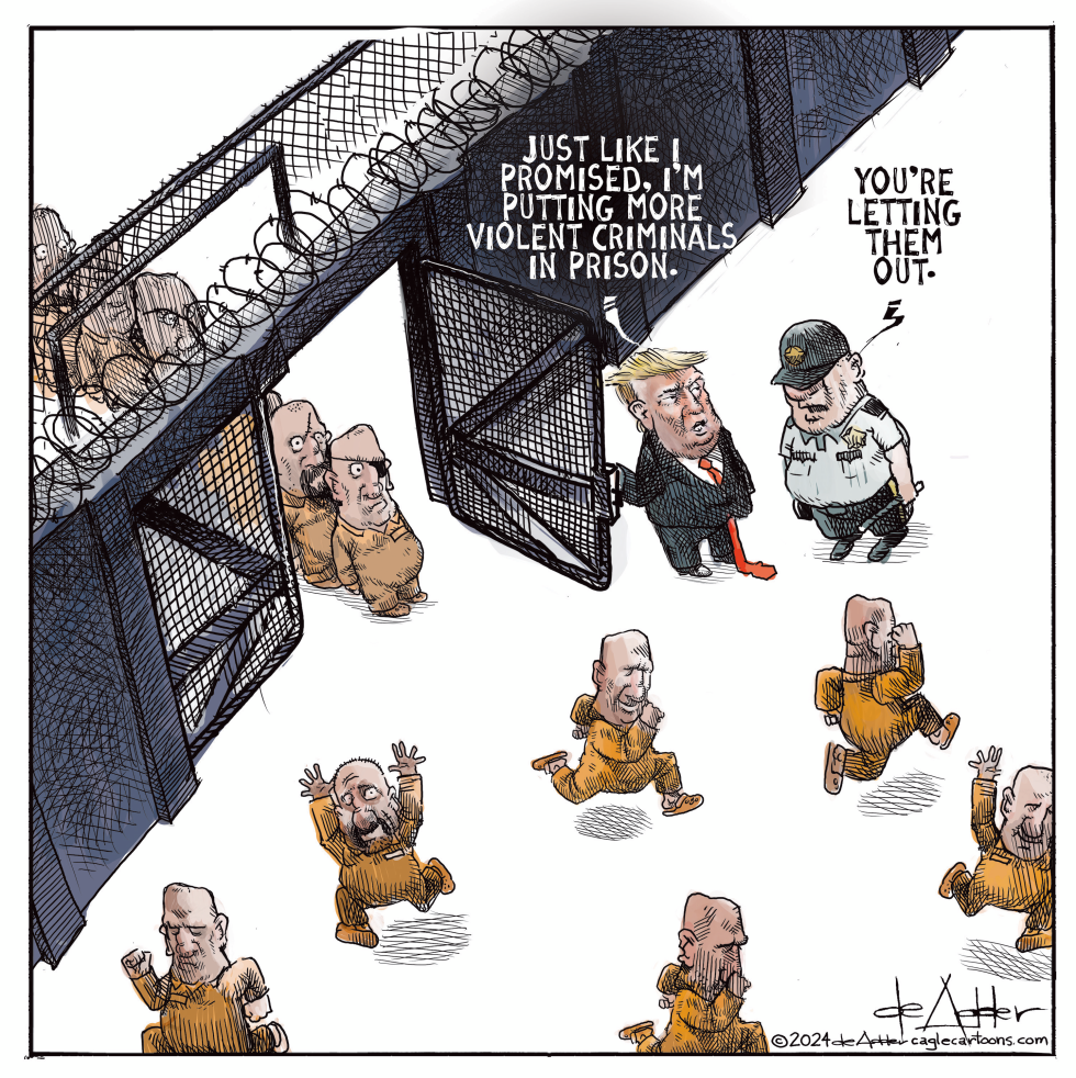Trump promises to put criminals in prison