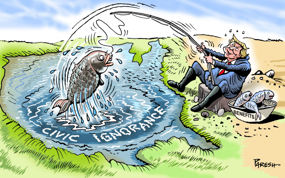Trump exploits Civic ignorance