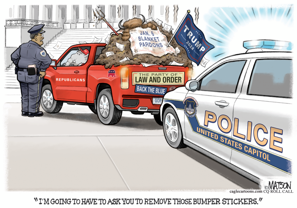 #3 JANUARY 6 PARDONS UPSET POLICE by R.J. Matson