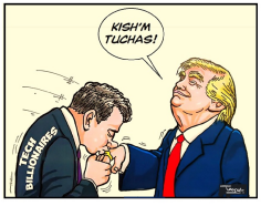 BILLIONAIRES KISSING TRUMP'S RING by Tayo Fatunla