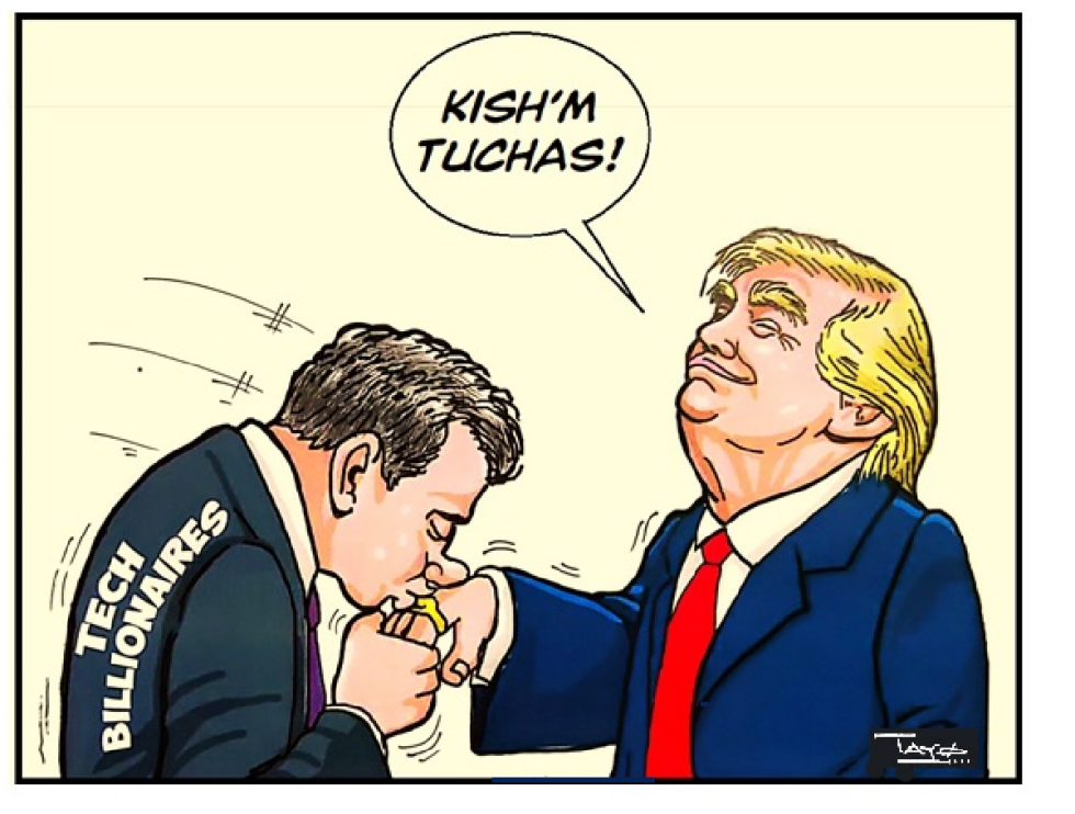 Billionaires Kissing Trump's ring