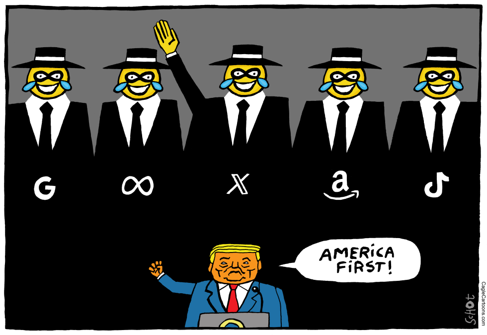 Trump and big tech emoji's