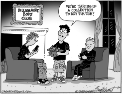 AMERICAN BUYING TIK TOK by Bob Englehart
