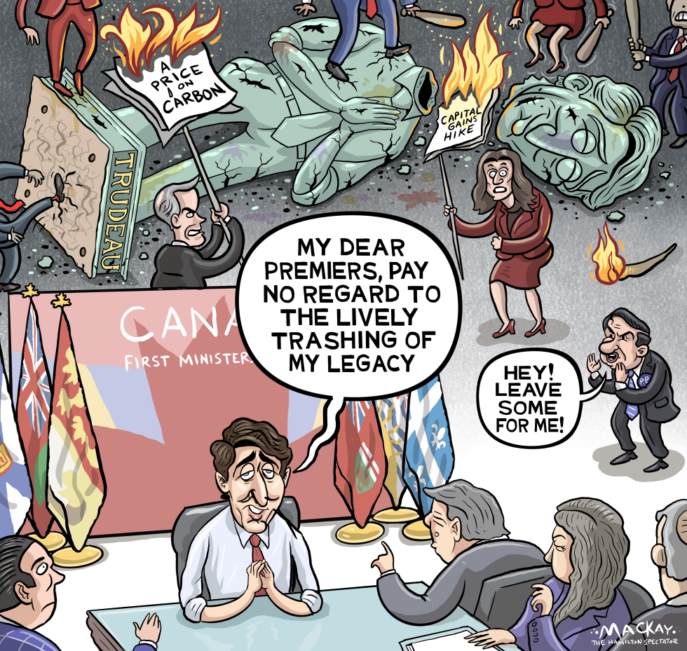 CANADA Leadership candidates trash Trudeau legacy