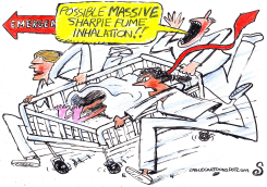 TRUMP RUSHED TO HOSPITAL by Randall Enos