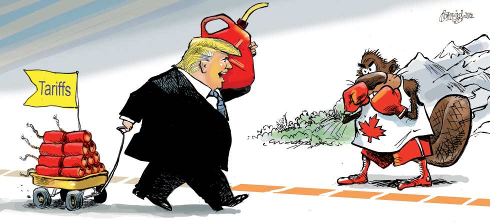 Trump threatens Canada with tariffs