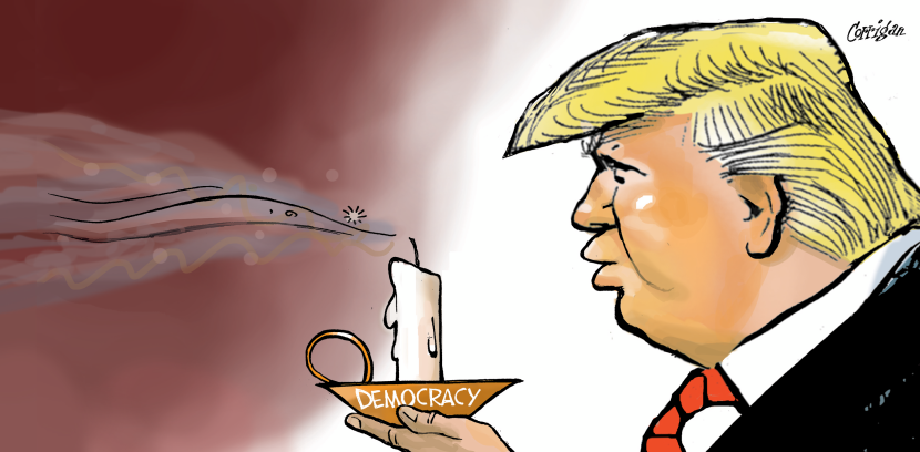 Trump snuffs out democracy