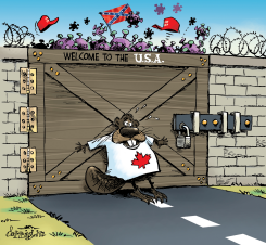 CANADA SHUTS DOOR TO USA by Patrick Corrigan