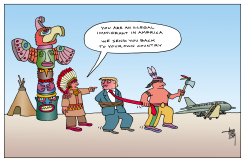 ILLEGAL IMMIGRANT TRUMP by Arend van Dam