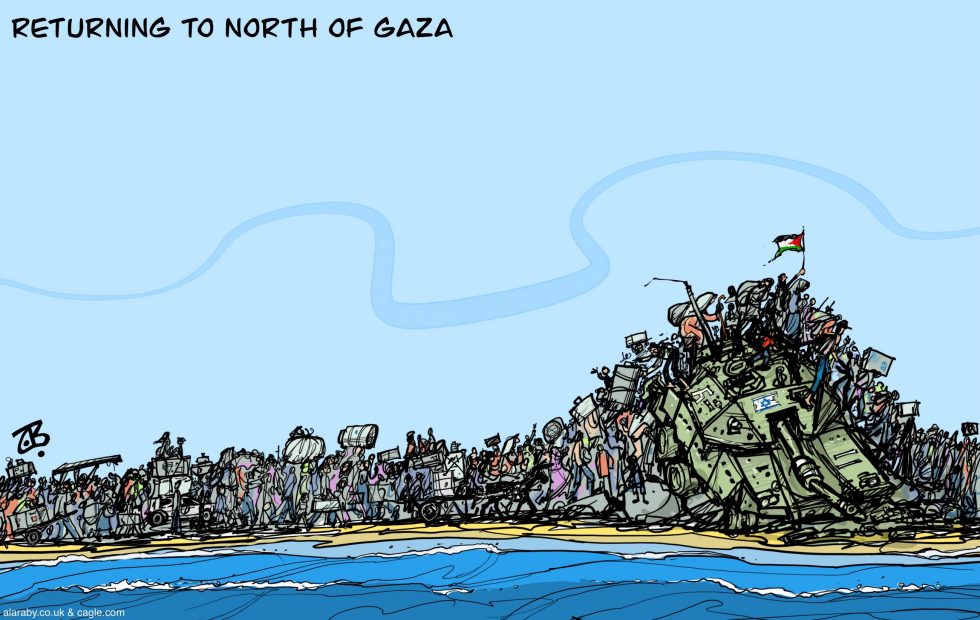 Refugees Return Gaza North IDF Israel War