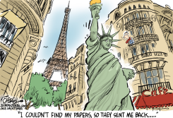 LADY LIBERTY SENT BACK TO FRANCE by Jeff Koterba