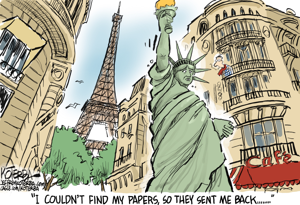#1 LADY LIBERTY SENT BACK TO FRANCE by Jeff Koterba