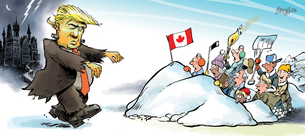 Trumpenstein strikes fear into Canadians