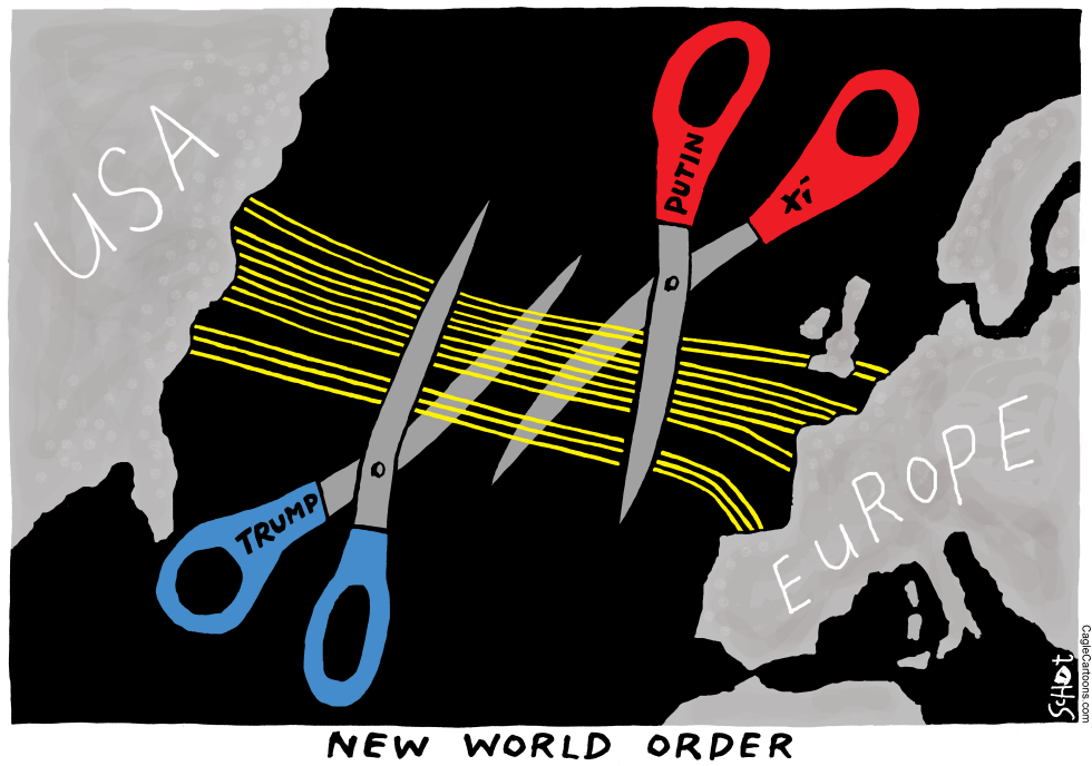 Destroyed cables in Europe