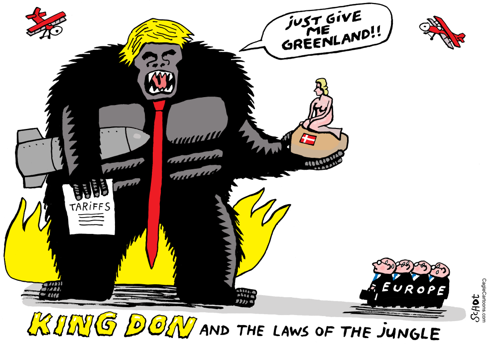 King Kong Trump and Greenland / Denmark