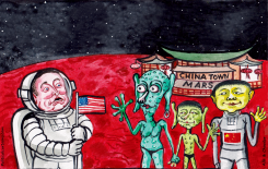 MUSK STEPS ON MARS by Alla and Chavdar