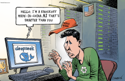 A DISRUPTING CHINESE AI by Patrick Chappatte