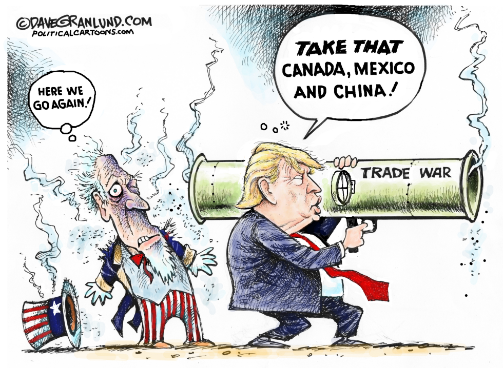#3 TRUMP AND TRADE WAR by Dave Granlund