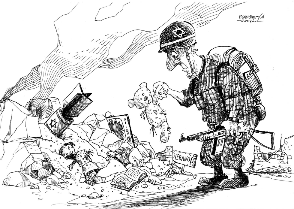 Rubble in Lebanon