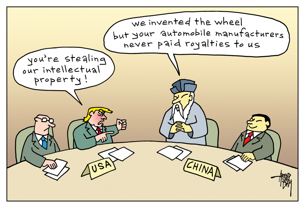 Trump presses China on unpaid royalties during trade meeting