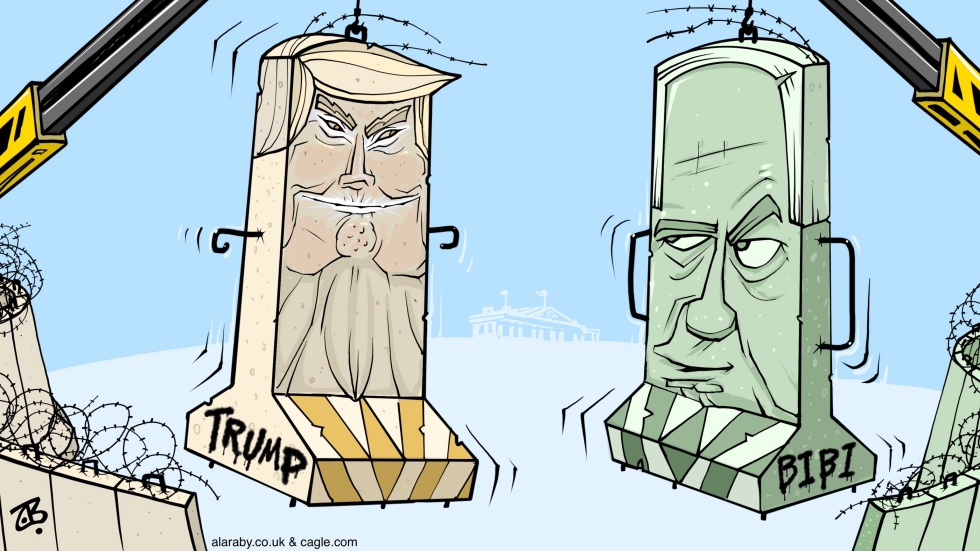 Trump Bibi Wall Mass Deportation Gaza Wall