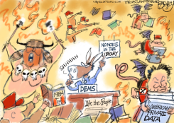 DEMOCRATS DELAY by Pat Bagley