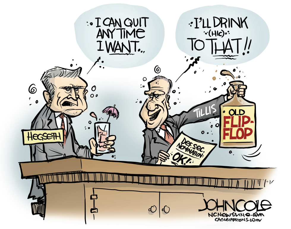 NORTH CAROLINA Tillis flip-flops on Hegseth
