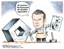 HEGSETH RE-SHAPING PENTAGON by Dave Granlund