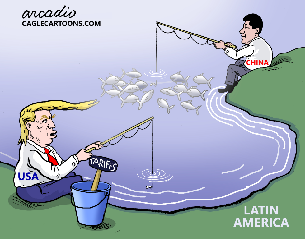 China, the U.S., and trade with Latin America.