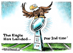 EAGLES WIN 2ND SUPER BOWL by Dave Granlund