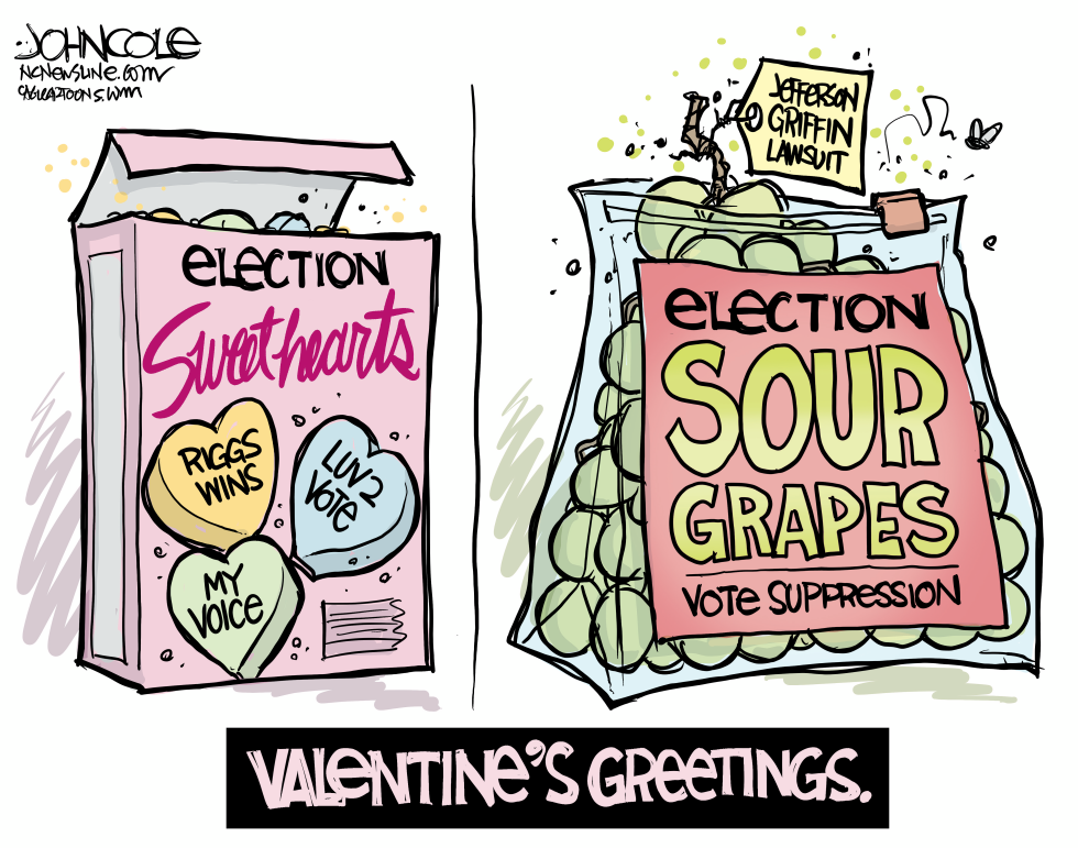 NORTH CAROLINA Jefferson Griffin’s sour grapes