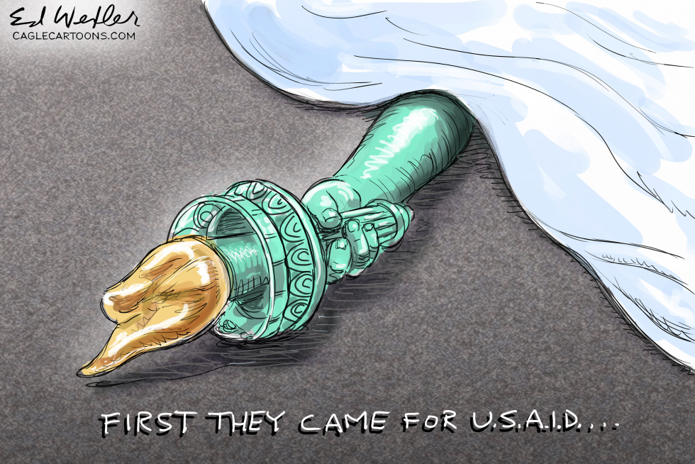 Dead Statue Of Liberty USAID