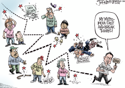 MUSK AND DOGE by Joe Heller