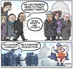 CANADA'S PREMIERS LOBBY AGAINST TARIFFS by Graeme MacKay