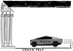 CRASH TEST MUSK CYBER TRUCK by Schot