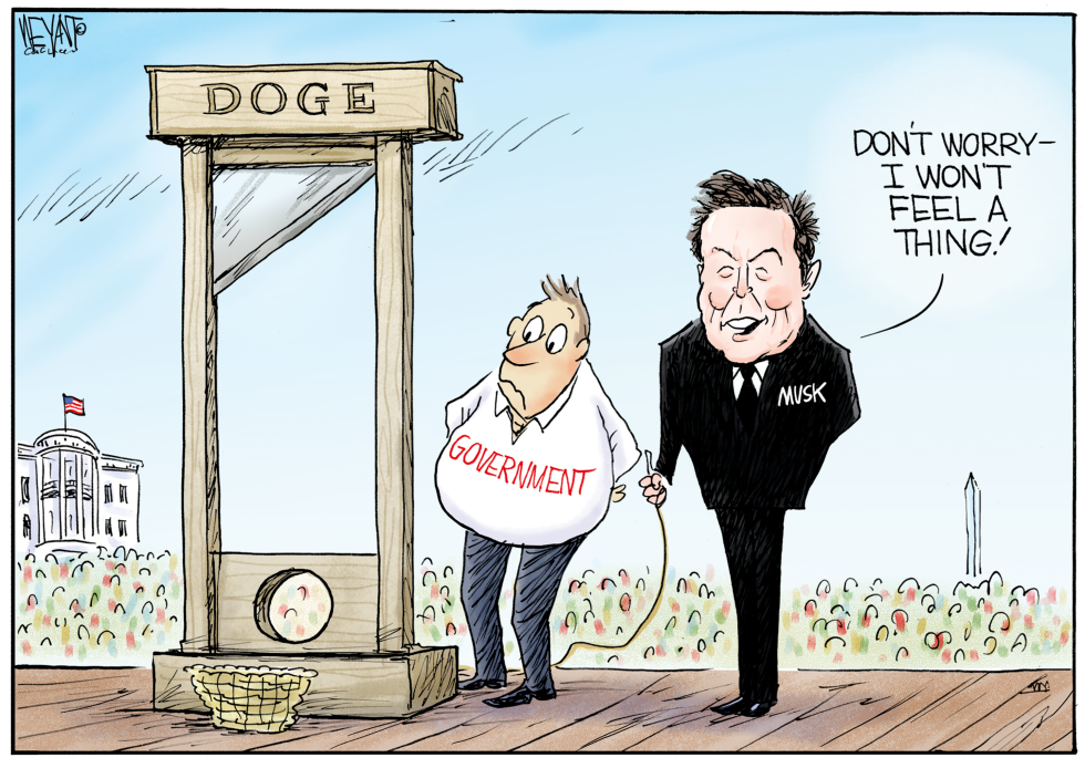 #3 ELON MUSK THE EXECUTIONER by Christopher Weyant