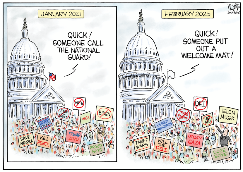 Attack on Government Jan 6 vs Now