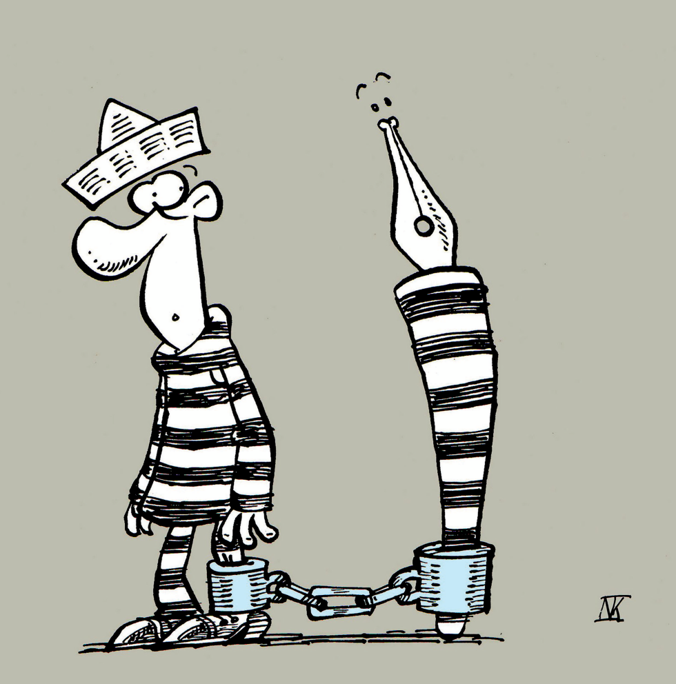 Locked Up Journalists and his Pen