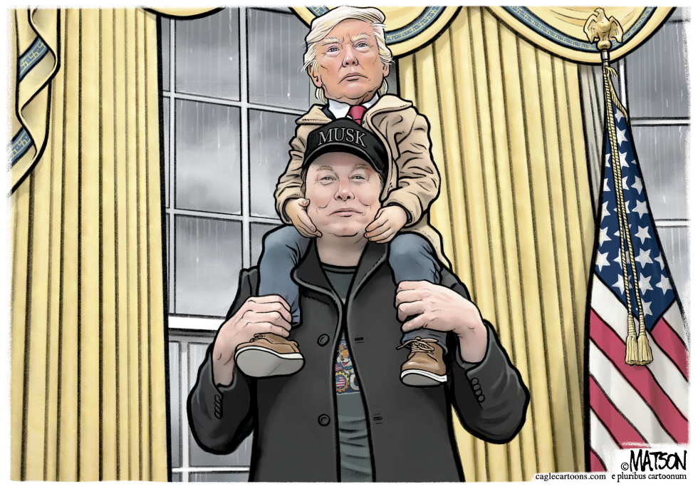 Musk And Son In The Oval Office