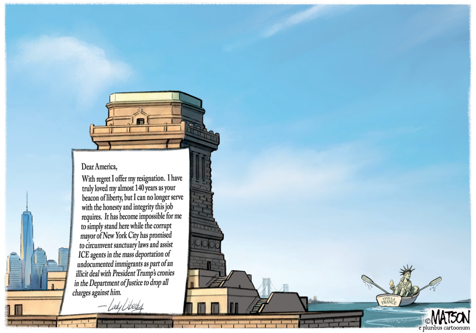 Statue Of Liberty Resigns