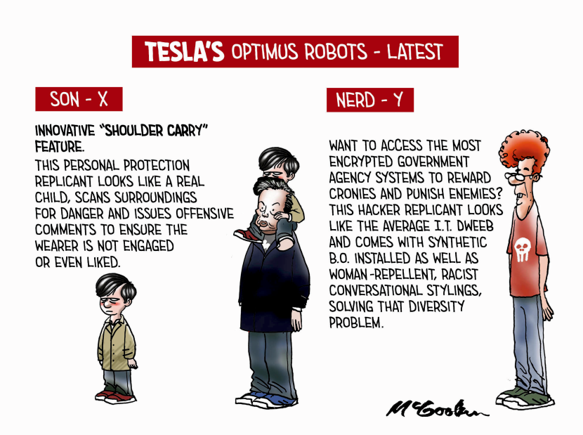 Elon's people are robots.