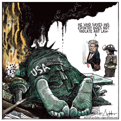DOANLD TRUMP HAS A NAPOLEON COMPLEX by Michael de Adder
