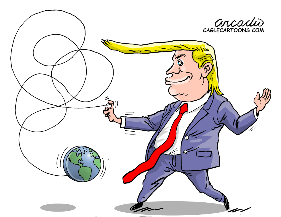Trump shaking up the world.