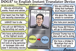 TRANSLATOR FROM MUSK'S DOGE TO ENGLISH by Steve Greenberg