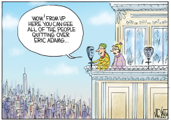VIEW OF ERIC ADAMS' STAFF RESIGNATIONS by Christopher Weyant