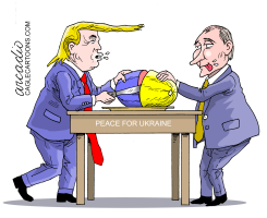 PUTIN AND TRUMP DIALOGUE FOR PEACE IN UKRAINE by Arcadio Esquivel