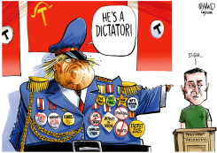 TRUMP CALLS ZELENSKYY A DICTATOR by Dave Whamond