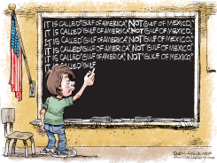 GULF OF AMERICA - NOT GULF OF MEXICO by Daryl Cagle