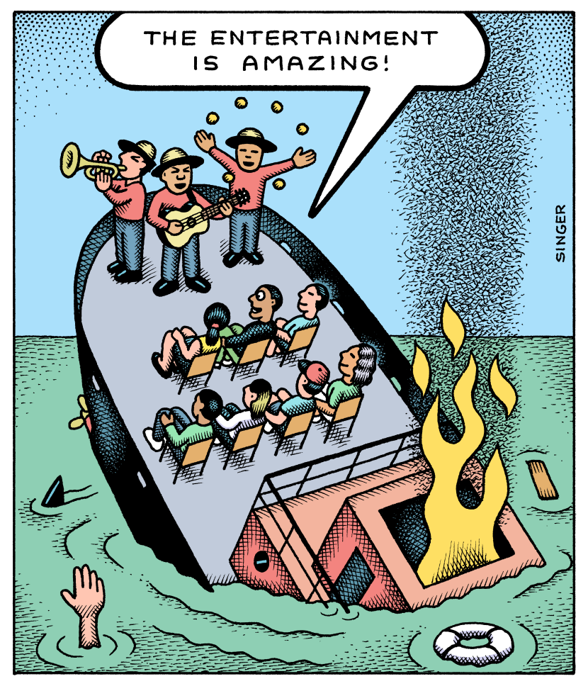 Entertainment on a Sinking Ship